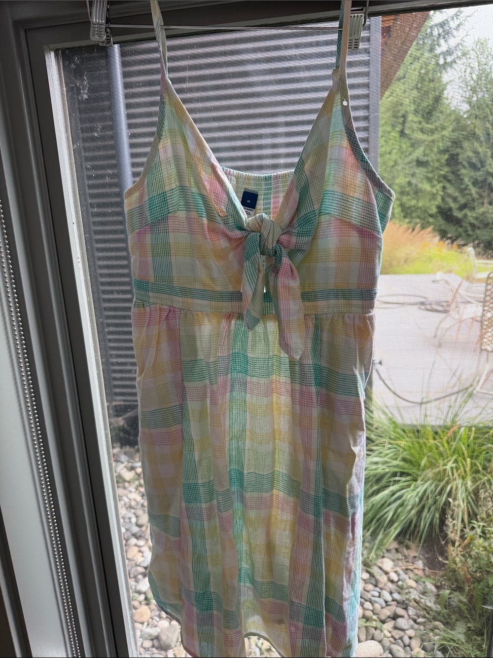 Old Navy Plaid Linen Sundress - M